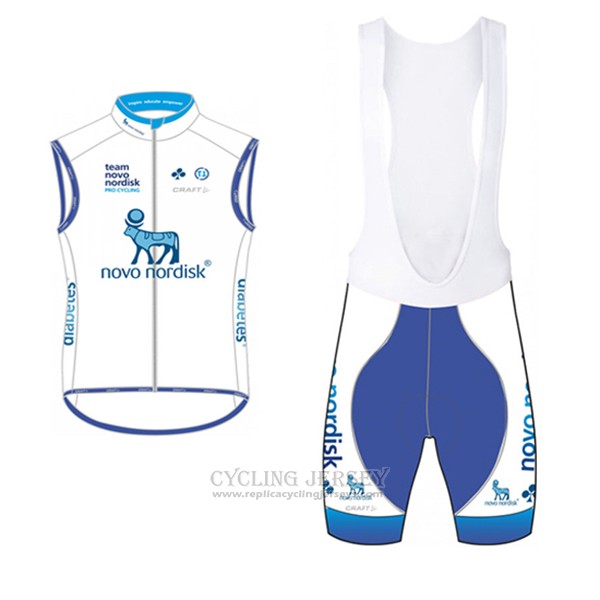 2017 Wind Vest Novo Nordisk White and Sky Bluee